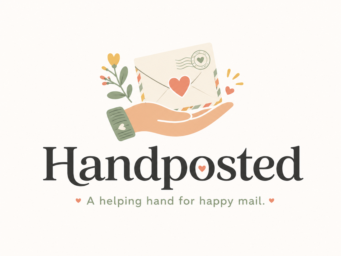 Handposted. A helping hand for happy mail.